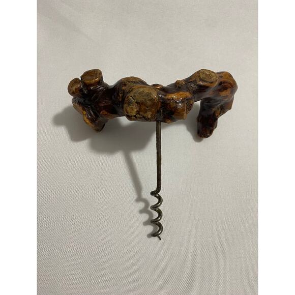 Rustic Driftwood Handle Corkscrew – Unique Handmade Bar Tool - Picture 2 of 7